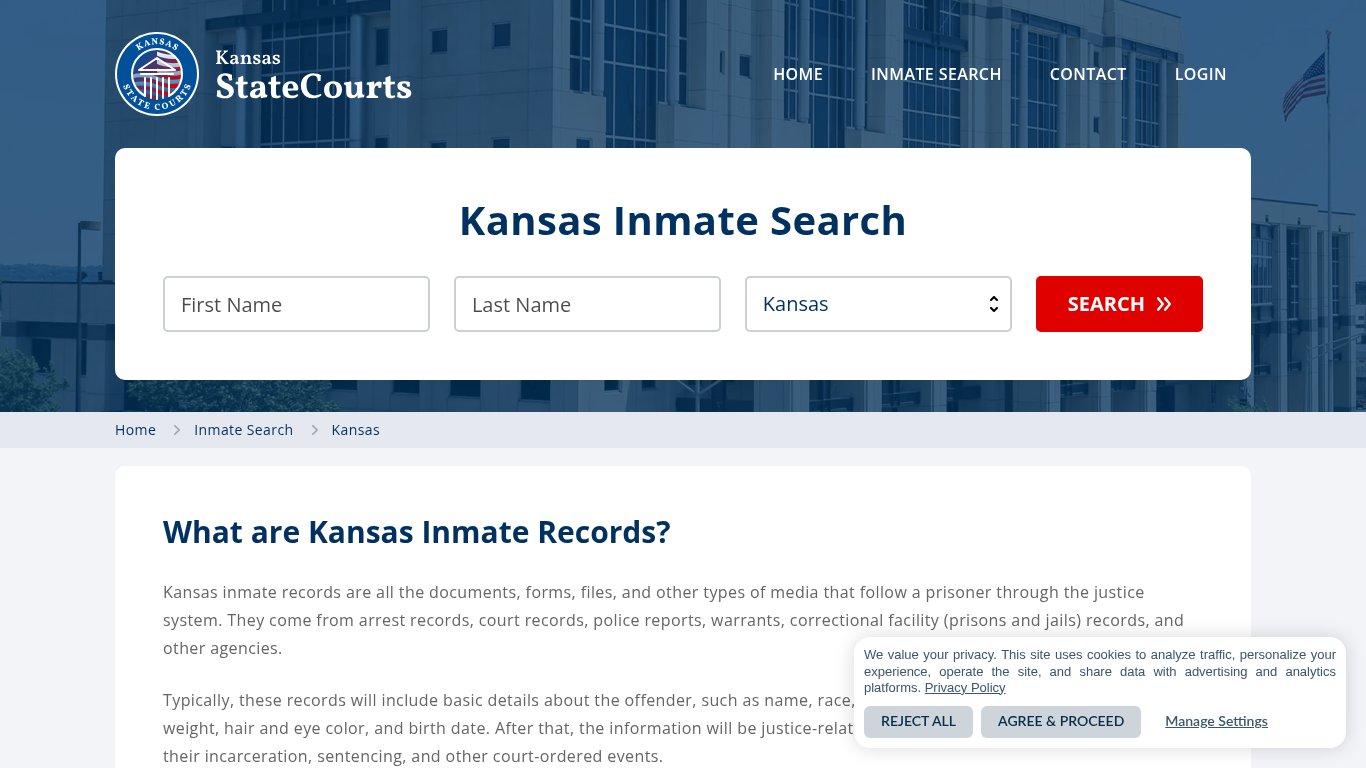 Kansas Inmate Search, Prison and Jail Information - StateCourts
